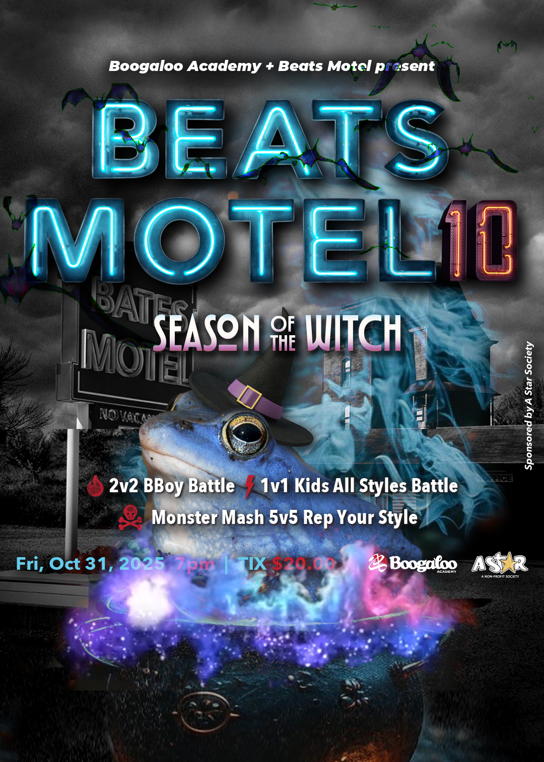 Beats Motel 2025 Halloween at Boogaloo Academy